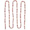 Northlight Shiny and Matte Beaded Christmas Garland - 9' x .5" - Red and Gold - Unlit